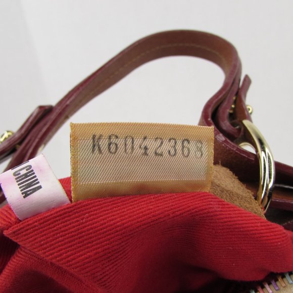 Dooney & Bourke Small Egg Pouchette Graffiti Crayon Doodle Handbag Purse - Picture 11 of 13